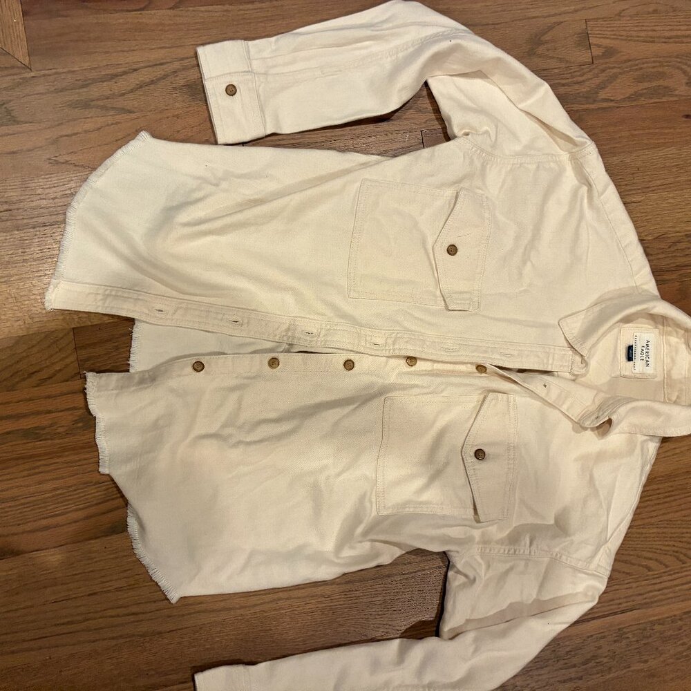 American Eagle Button Down Thick Cotton Shirt Oversized